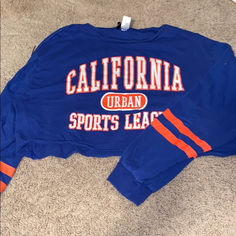 Cropped California sports long sleeve